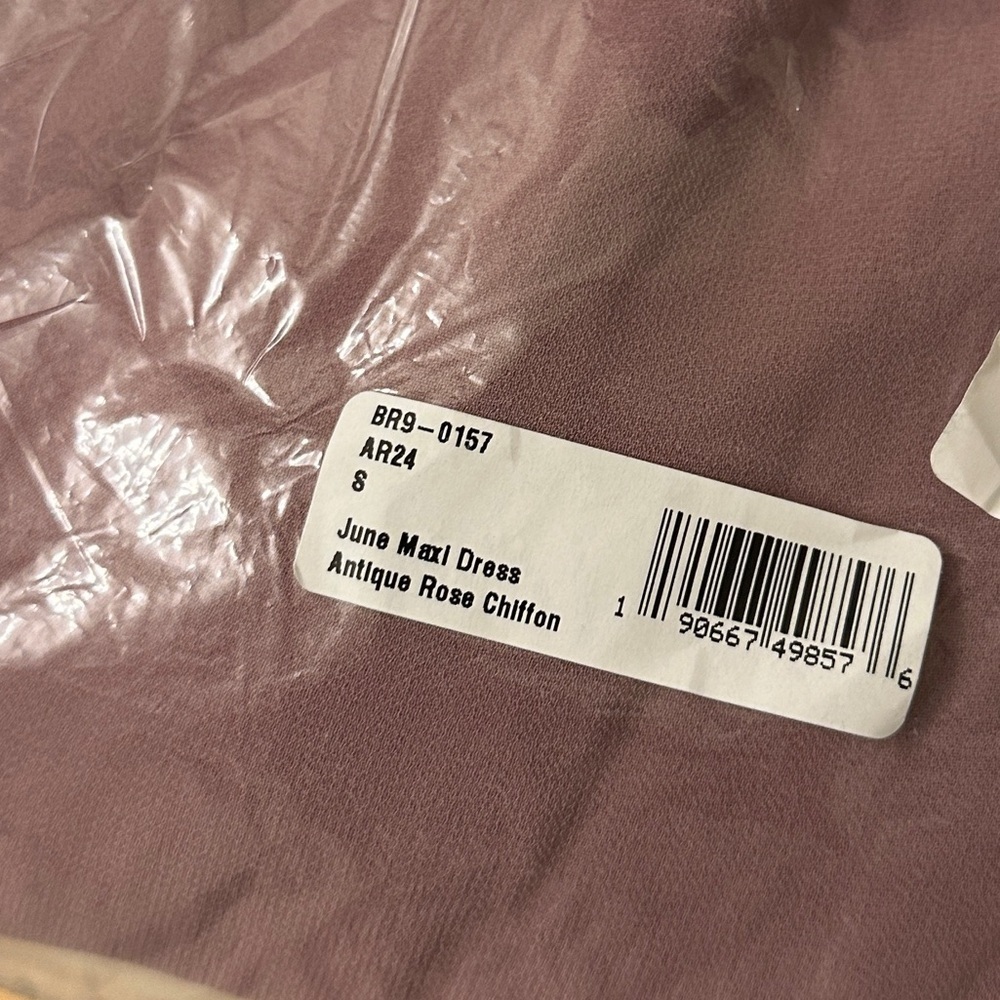 NWT Show Me Your Mumu June Maxi Bridesmaid Dress in Antique Rose Chiffon - Picture 8 of 8